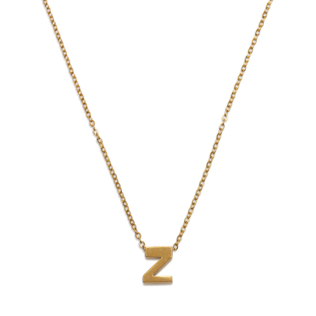 Viola - Letter Necklace Stainless Steel Gold