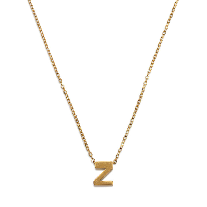 Viola - Letter Necklace Stainless Steel Gold