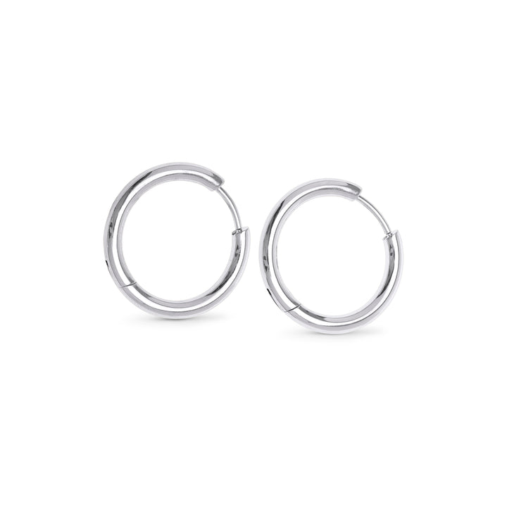 Hollie - Pendientes de aro 21mm Acero inoxidable