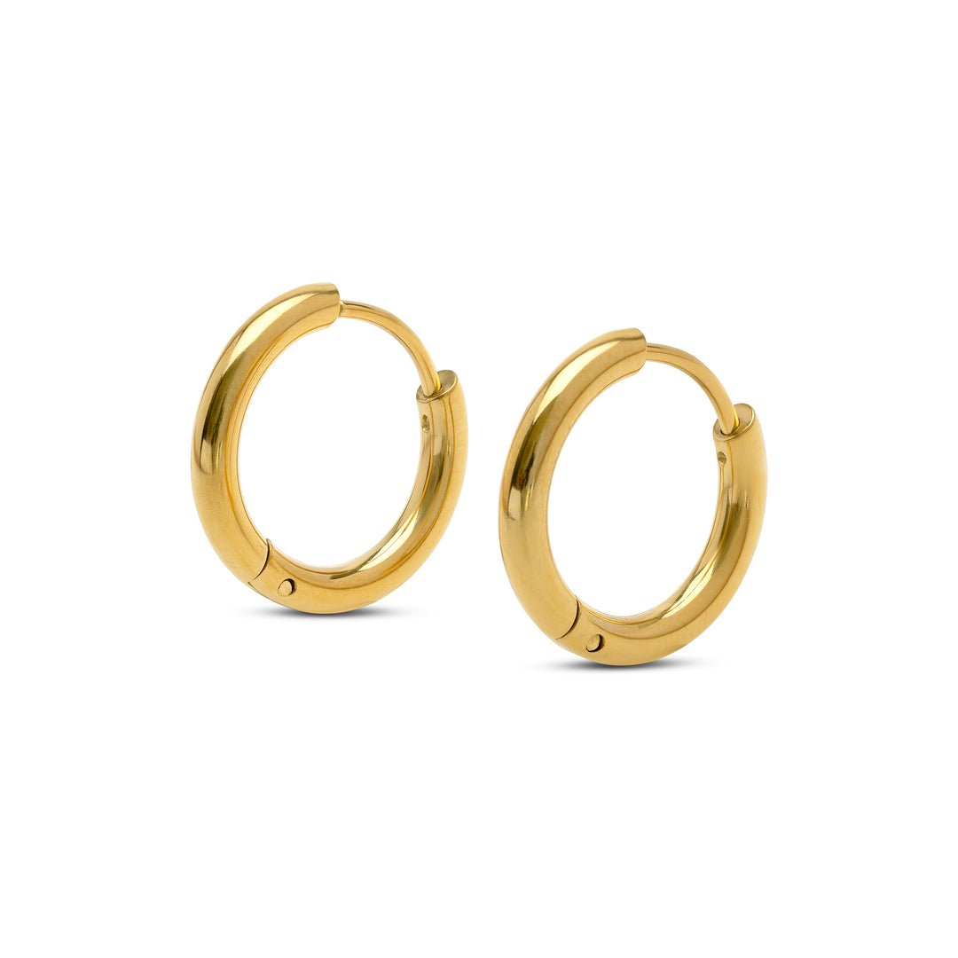 Hollie - Pendientes de aro 21mm Acero inoxidable