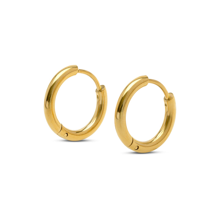 Hollie - Pendientes de aro 21mm Acero inoxidable