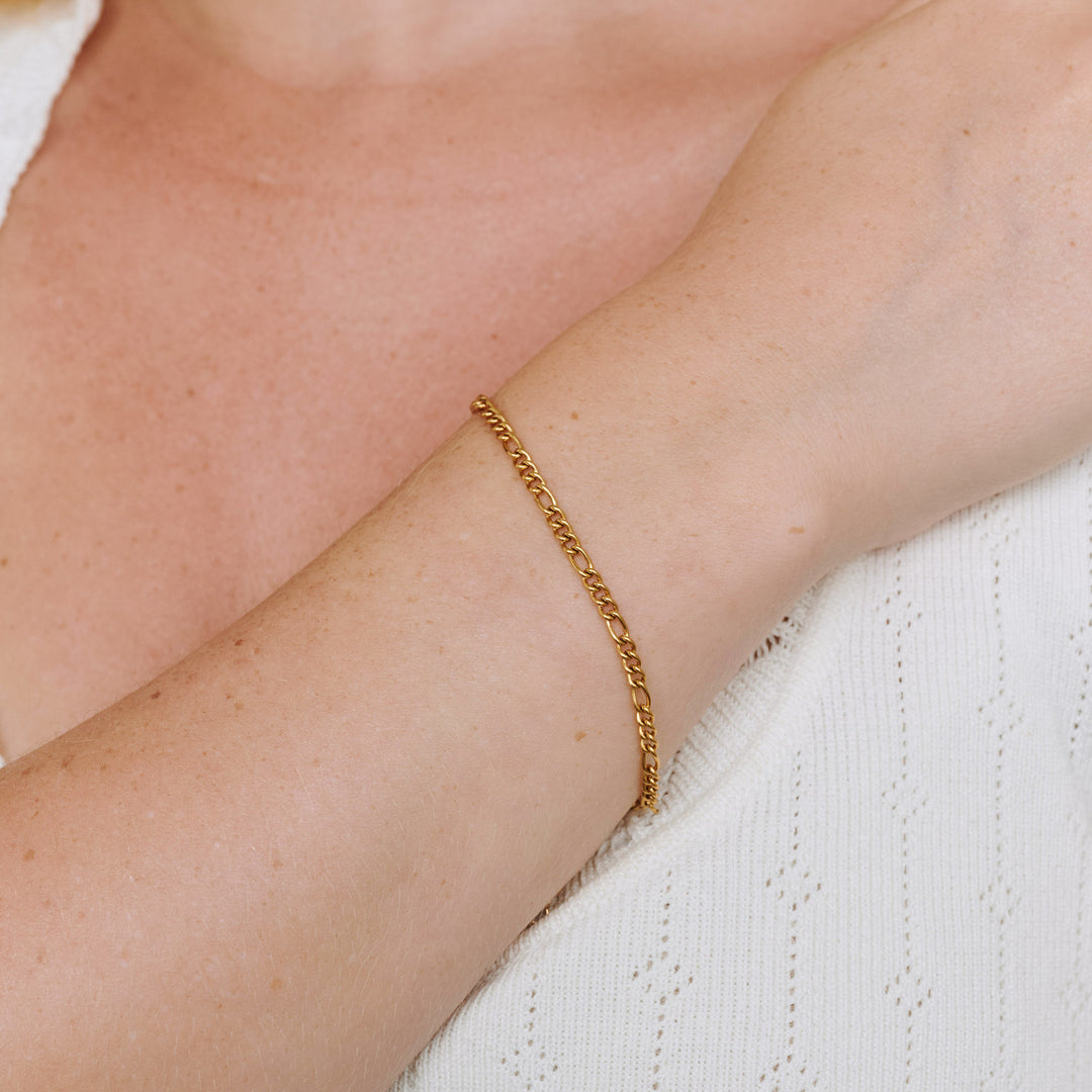 Hedda - Pulsera de cadena de acero inoxidable