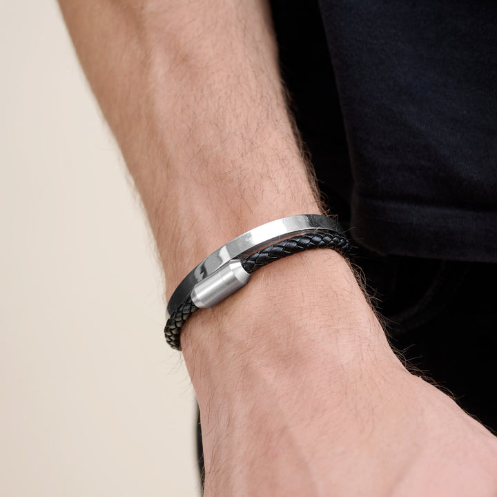 Tristan - Pulsera Brazalete Elegante Acero Inoxidable