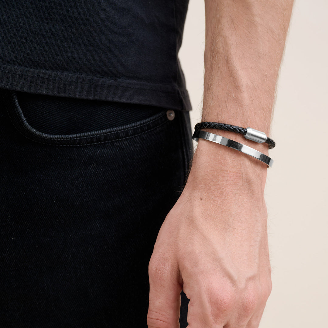 Tristan - Pulsera Brazalete Elegante Acero Inoxidable