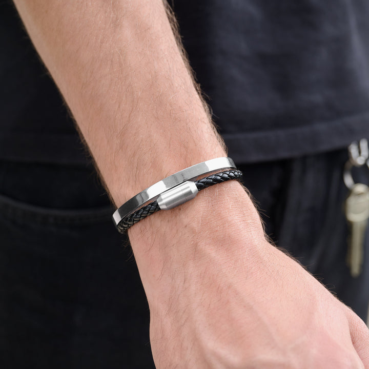 Tristan - Pulsera Brazalete Elegante Acero Inoxidable