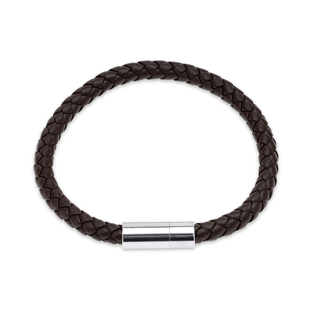 Oliver - Pulsera de cuero Acero inoxidable