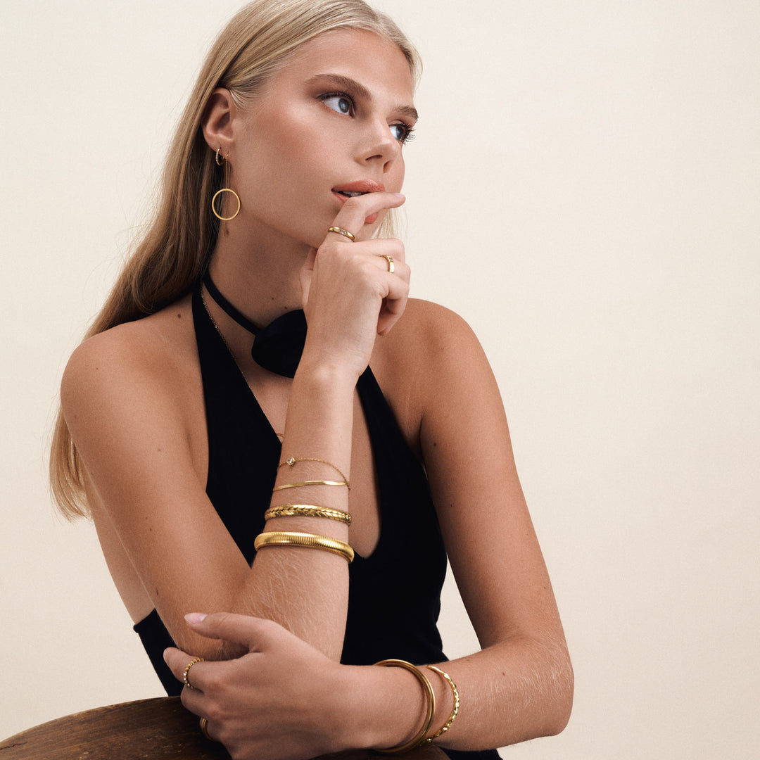 Tiril - Circle Chain Earrings Stainless Steel