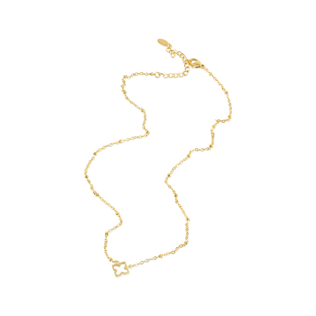 Elfrida - Collar de Trébol de Acero Inoxidable