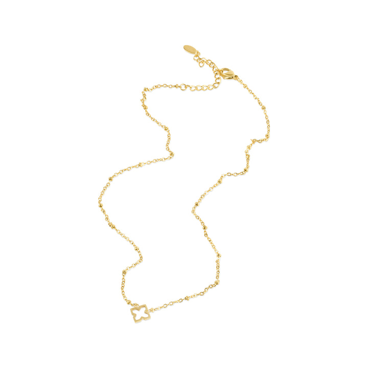 Elfrida - Collar de Trébol de Acero Inoxidable