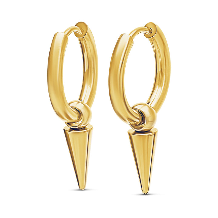 Pim - Spike Hoop Earrings Stainless Steel