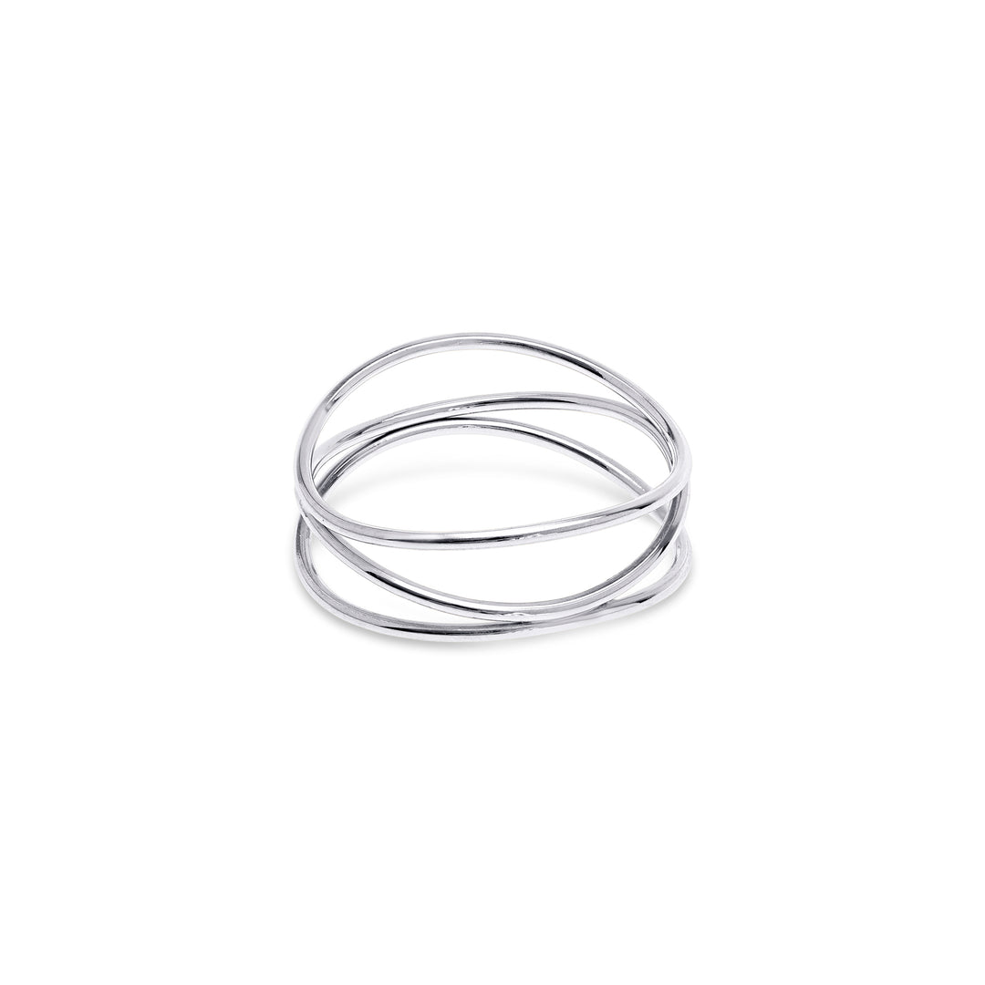 Maria - Anillo entrelazado de acero inoxidable