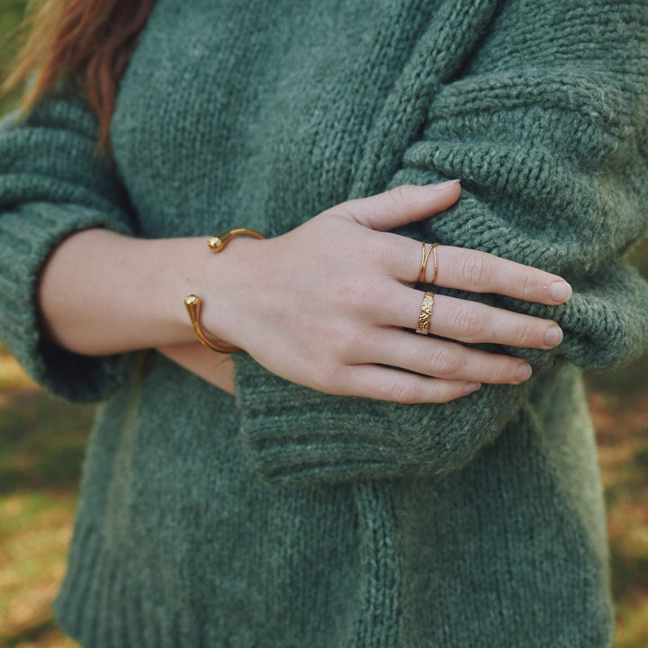 Maria - Anillo entrelazado de acero inoxidable