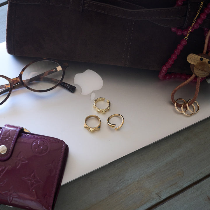 Reah - Bubble Structure Ring Stainless Steel