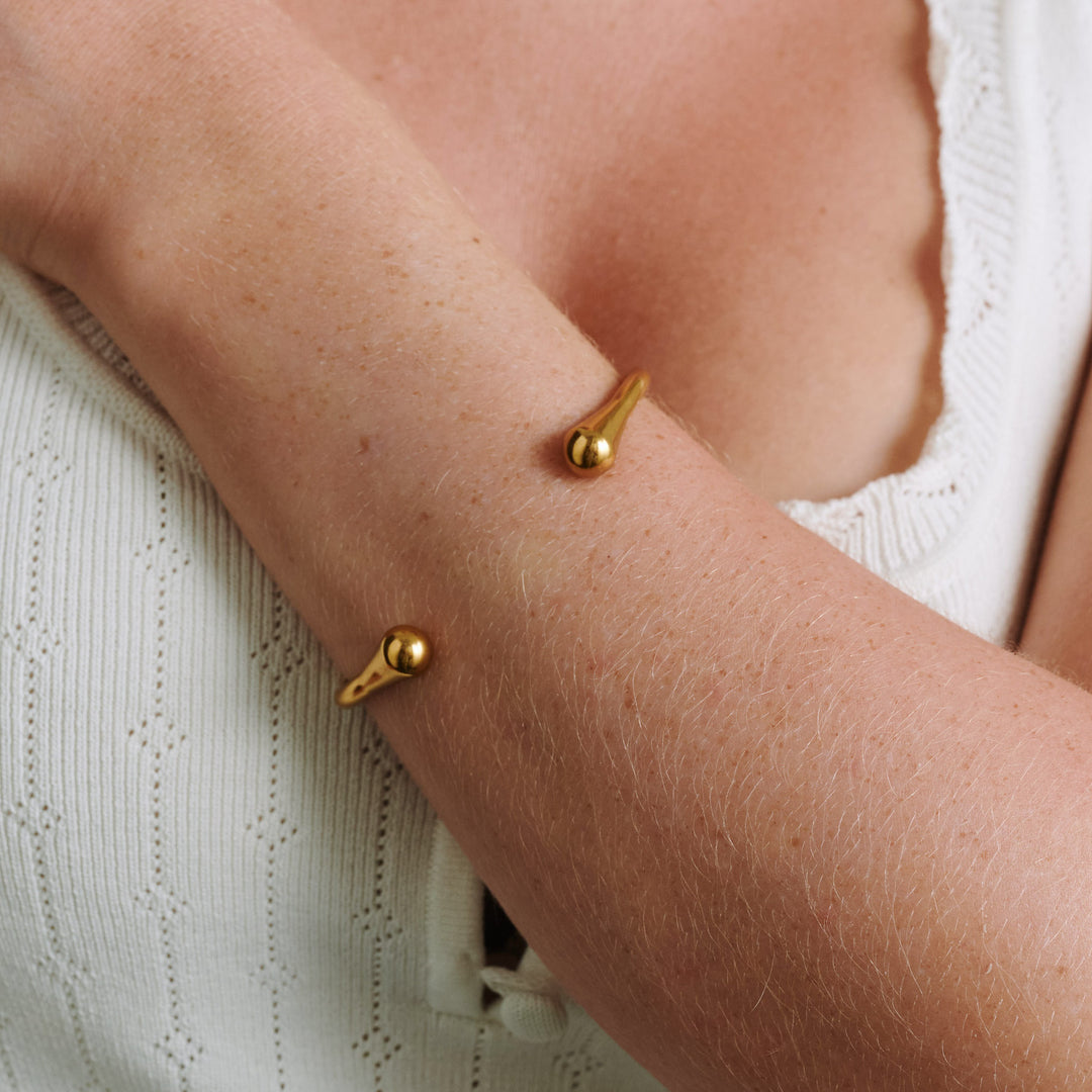 Petra - Pulsera Abierta Brazalete Acero Inoxidable