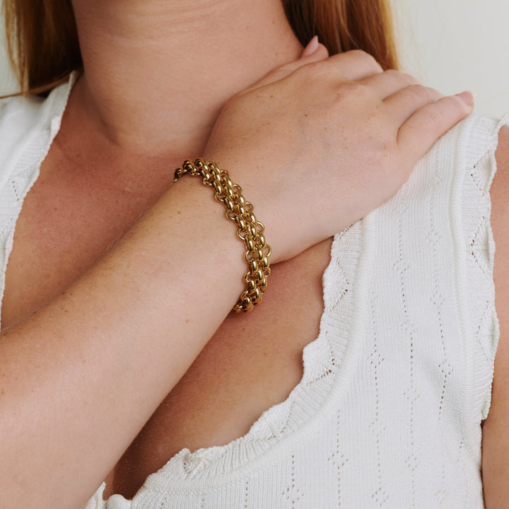 Ruth - Pulsera de Cadena Chunky de Acero Inoxidable