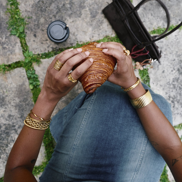 Ruth - Pulsera de Cadena Chunky de Acero Inoxidable