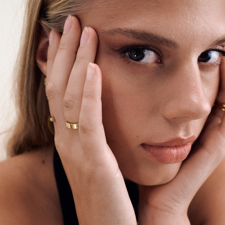 Emelyn - Crystal Ring Stainless Steel