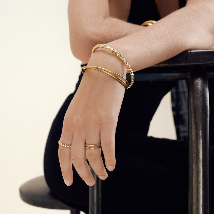 Pernilla - Anillo de Cristal Acero Inoxidable