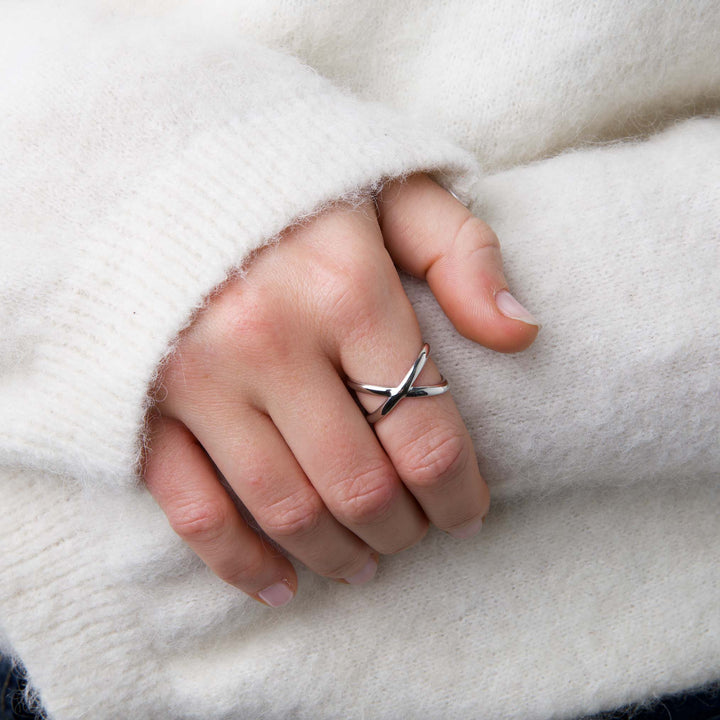 Mona - Anillo Abstracto Acero Inoxidable