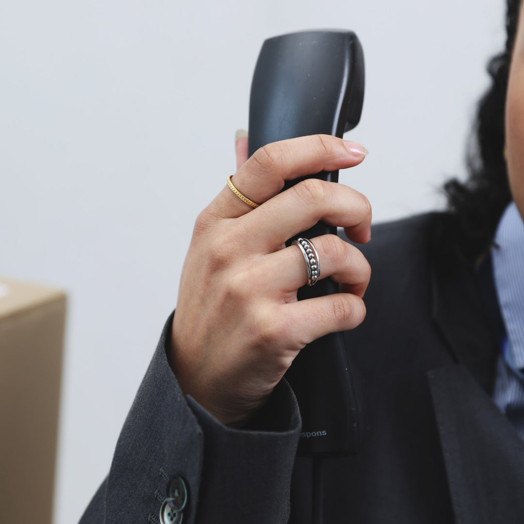 Maggie - Anillo Estructura Acero Inoxidable