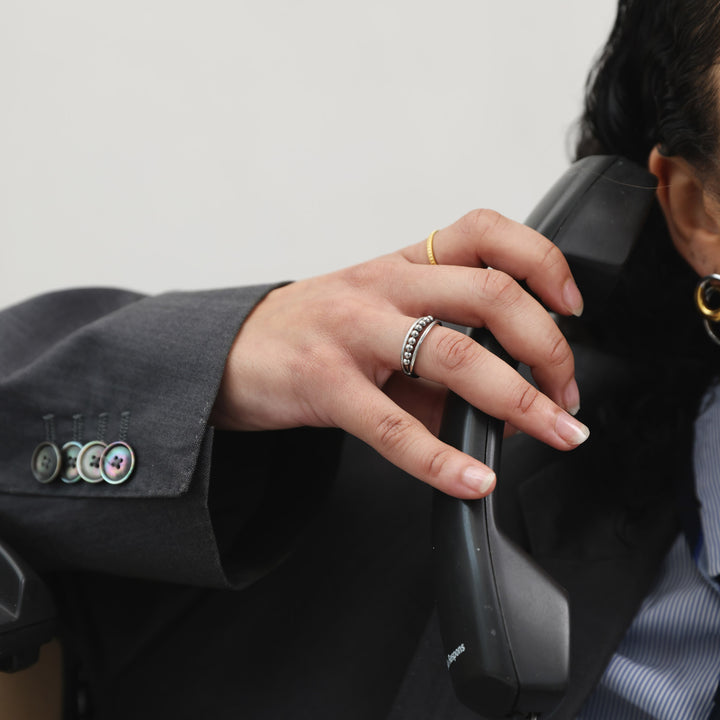 Maggie - Anillo Estructura Acero Inoxidable