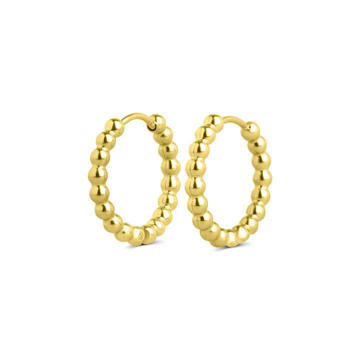 Hildur - Bubble Hoop Earrings Stainless Steel