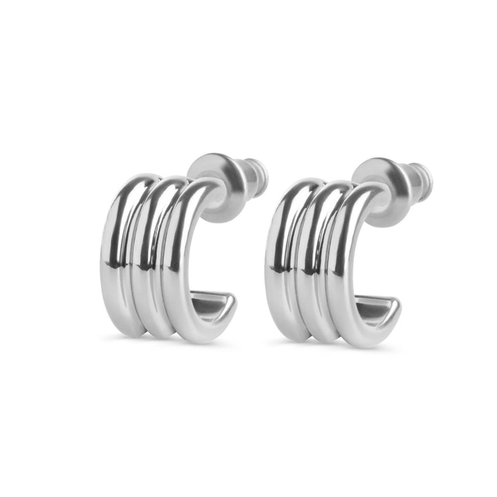 Gun - Multi Layered Stud Earrings Stainless Steel