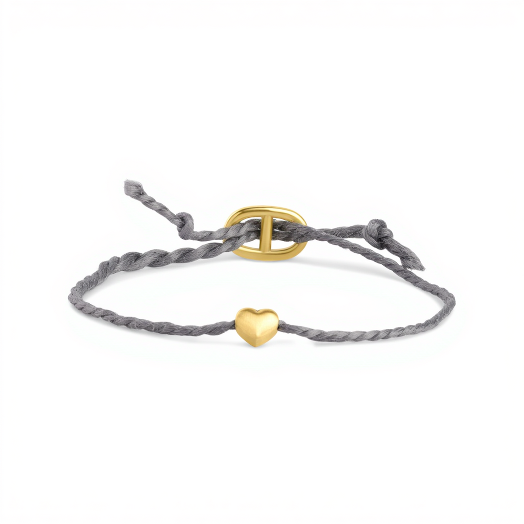 Alex - Pulsera de cuerda de acero inoxidable
