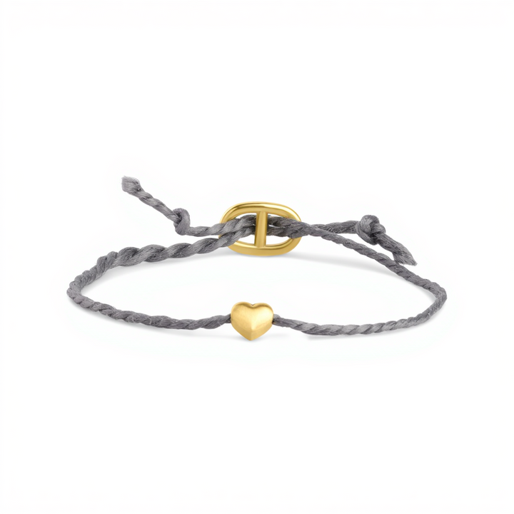 Alex - Pulsera de cuerda de acero inoxidable