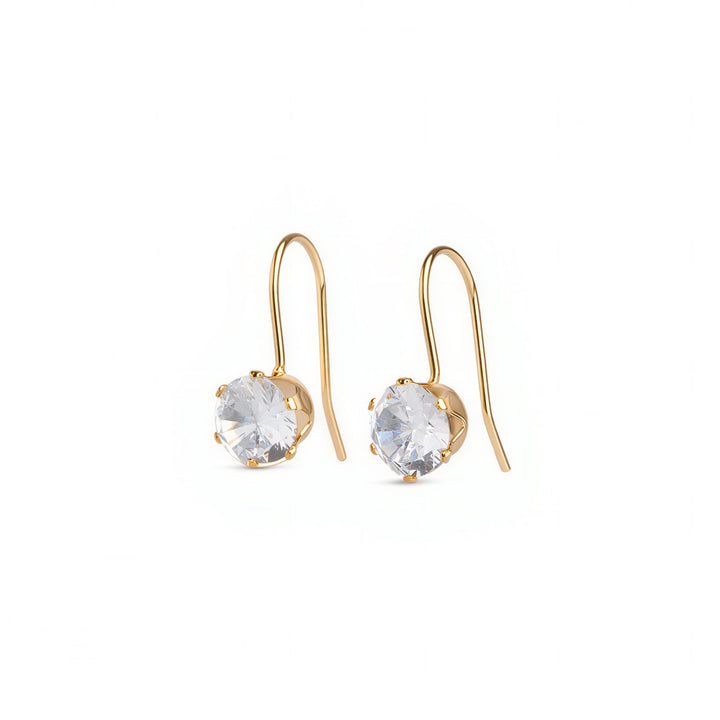 Chelsie - Pendientes de Cristal de Acero Inoxidable