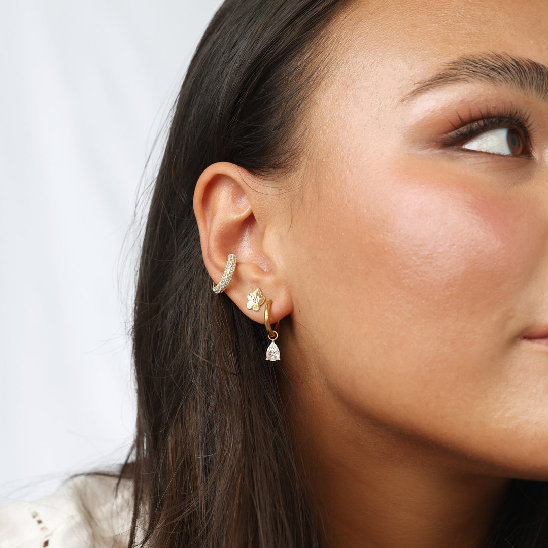 Sadia - Flower Stud Earrings Stainless Steel