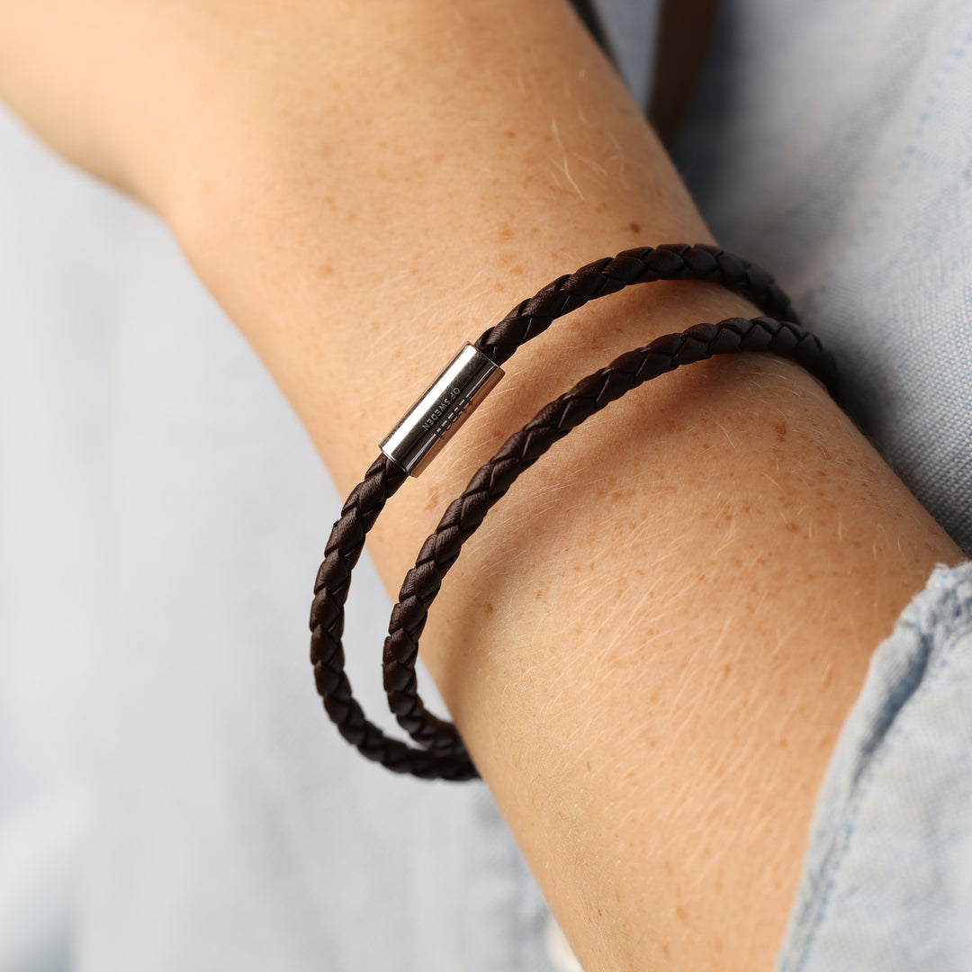 Kim - Pulsera de cuerda de acero inoxidable