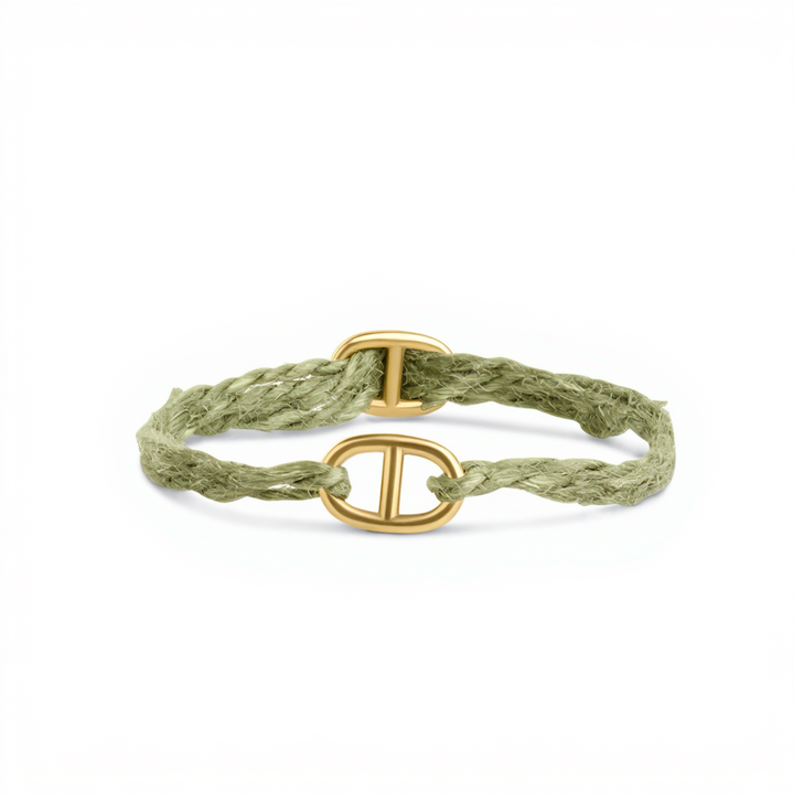 Alex - Pulsera de cuerda de acero inoxidable