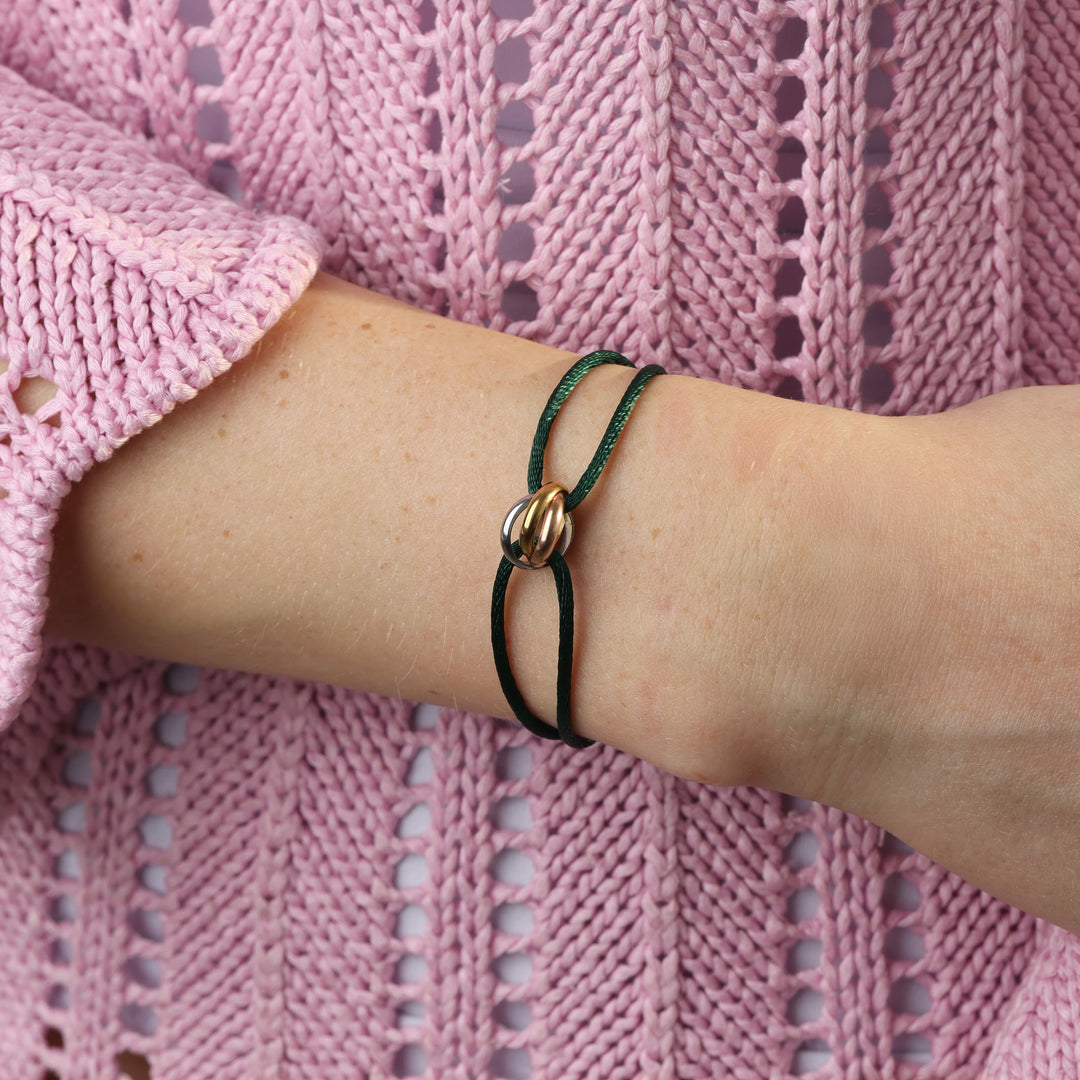 Leona - Pulsera de cuerda de acero inoxidable