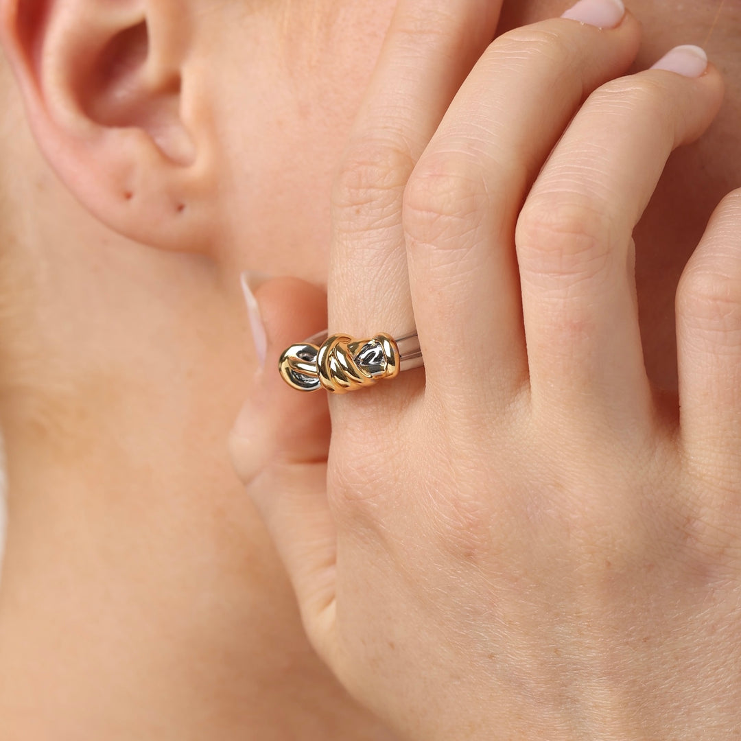 Kelly - Anillo Nudo Acero Inoxidable