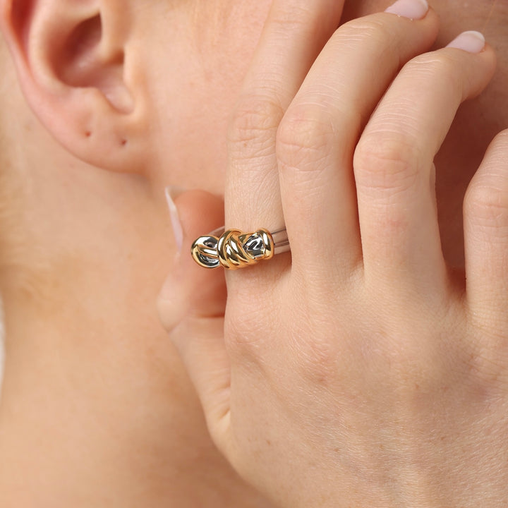 Kelly - Anillo Nudo Acero Inoxidable