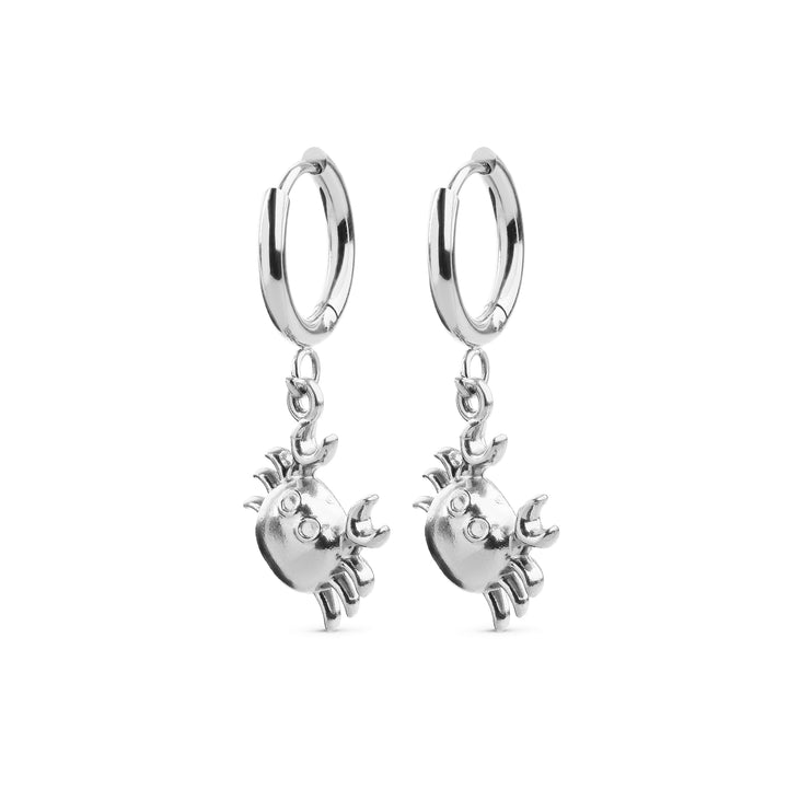 Clea - Pendientes de Cangrejo de Acero Inoxidable