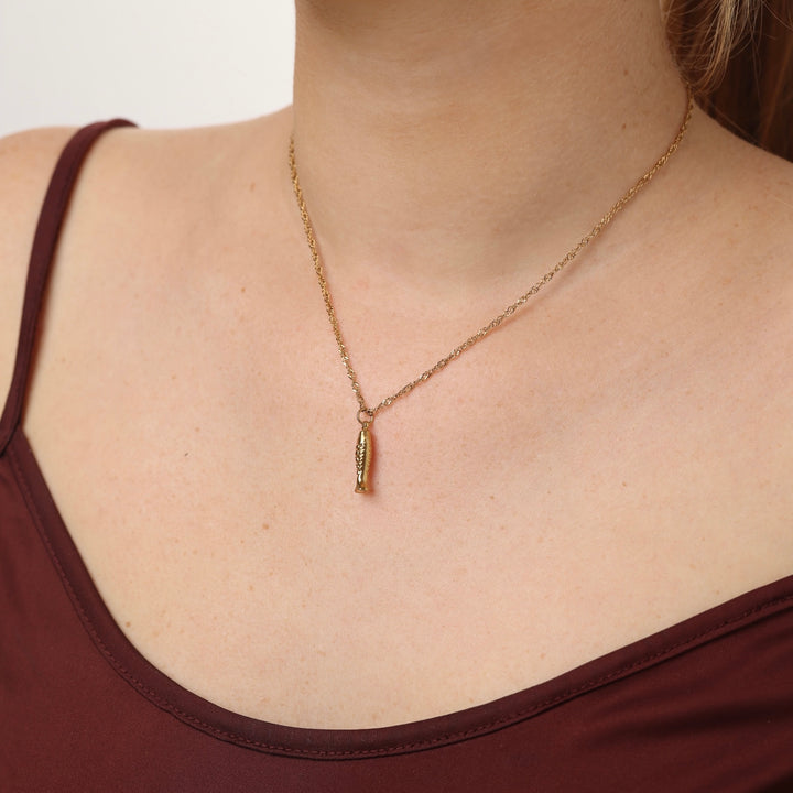 Erna - Collar de Pescado de Acero Inoxidable