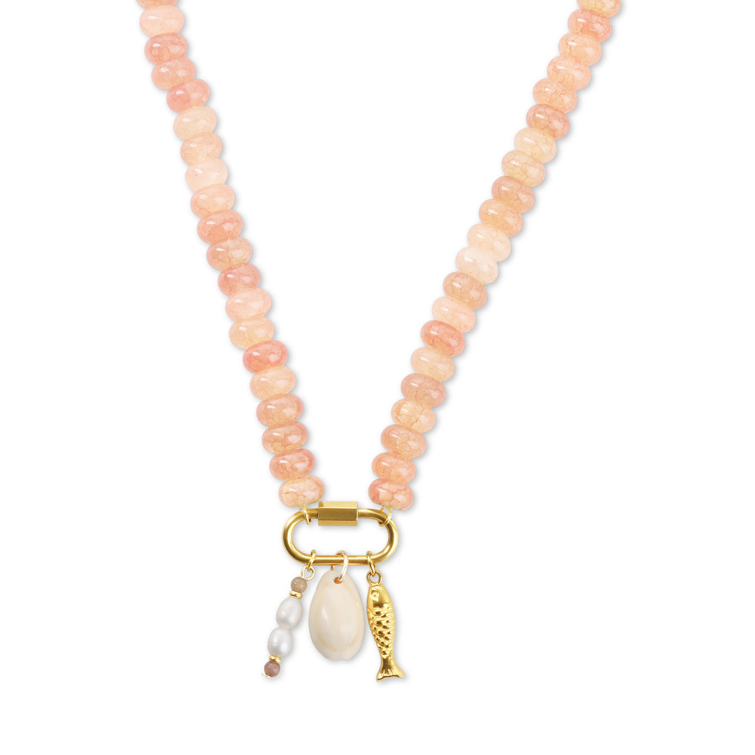 Mi - Collar de cuentas Ocean de acero inoxidable