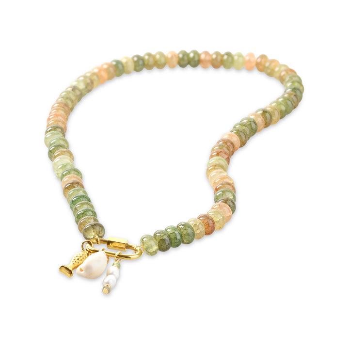 Mi - Collar de cuentas Ocean de acero inoxidable