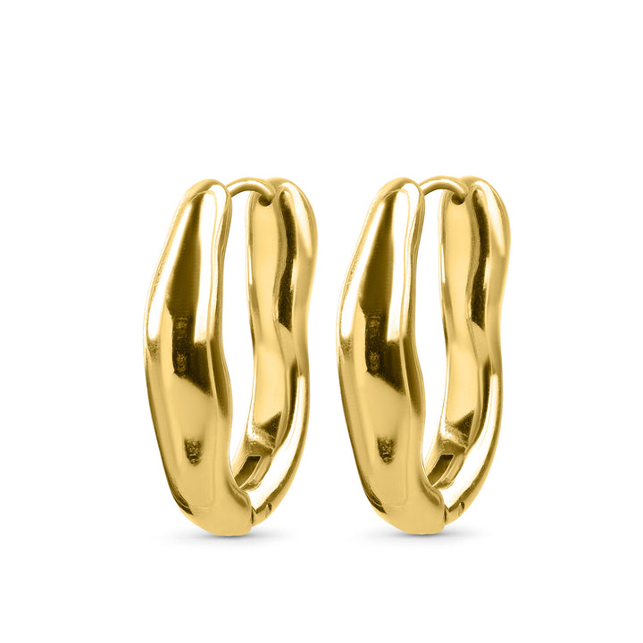 Blanka - Pendientes de aro de acero inoxidable