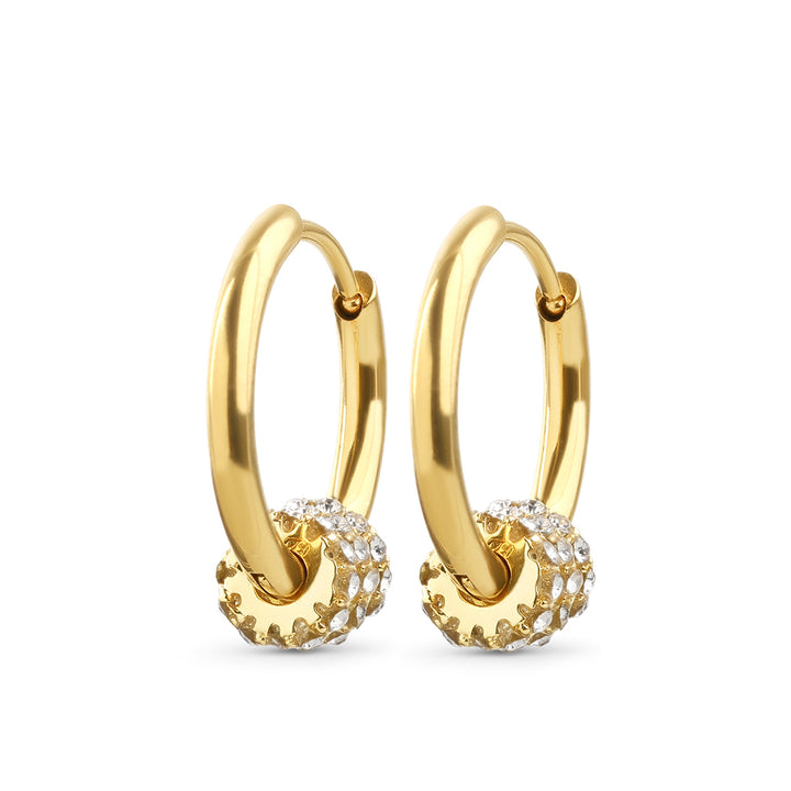 Hevin - Pendientes de aro de acero inoxidable