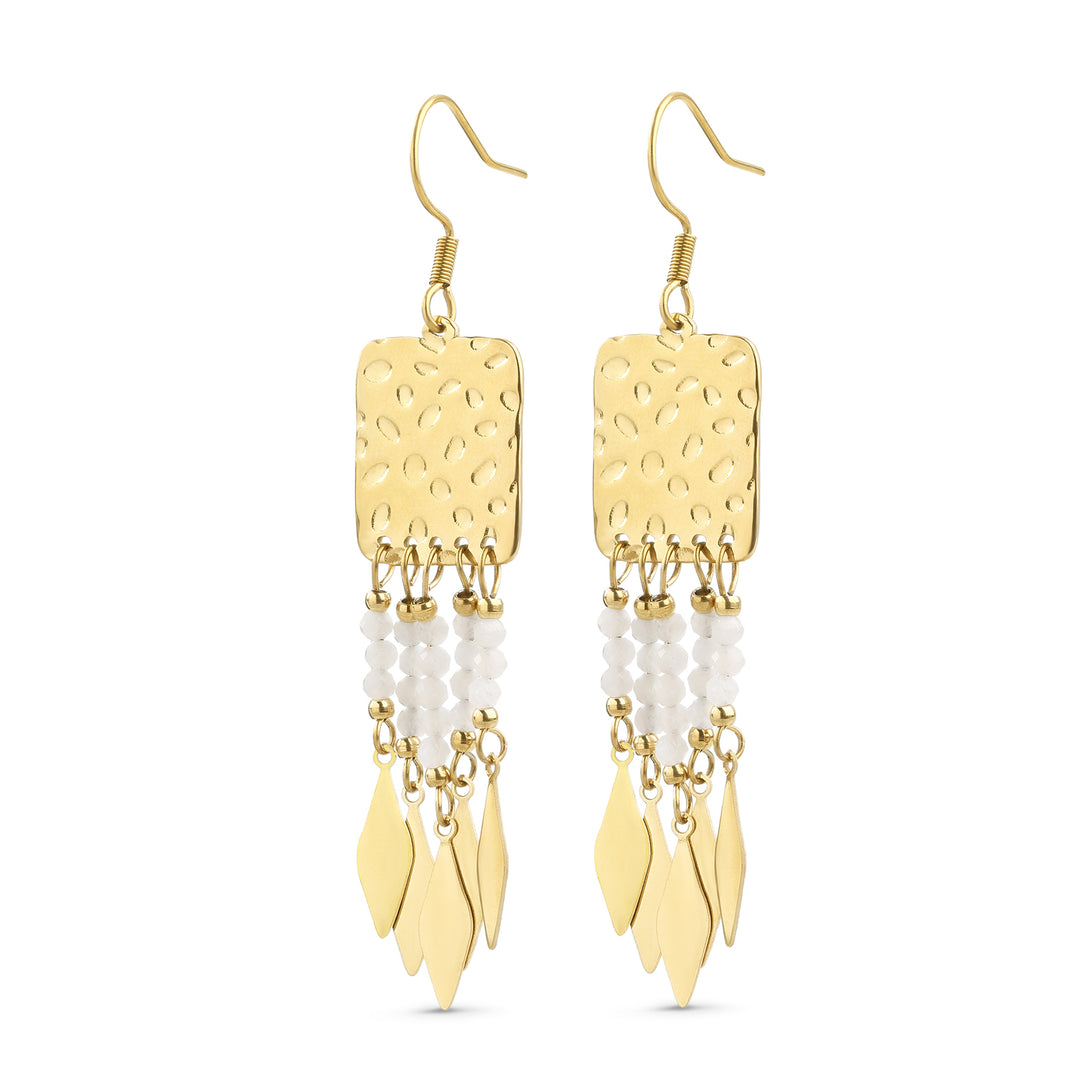 Britt - Pendientes Colgantes de Acero Inoxidable
