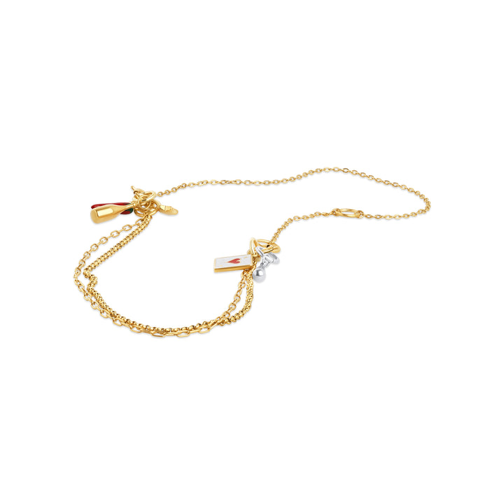 Onyx - Layered Chain Necklace Stainless Steel