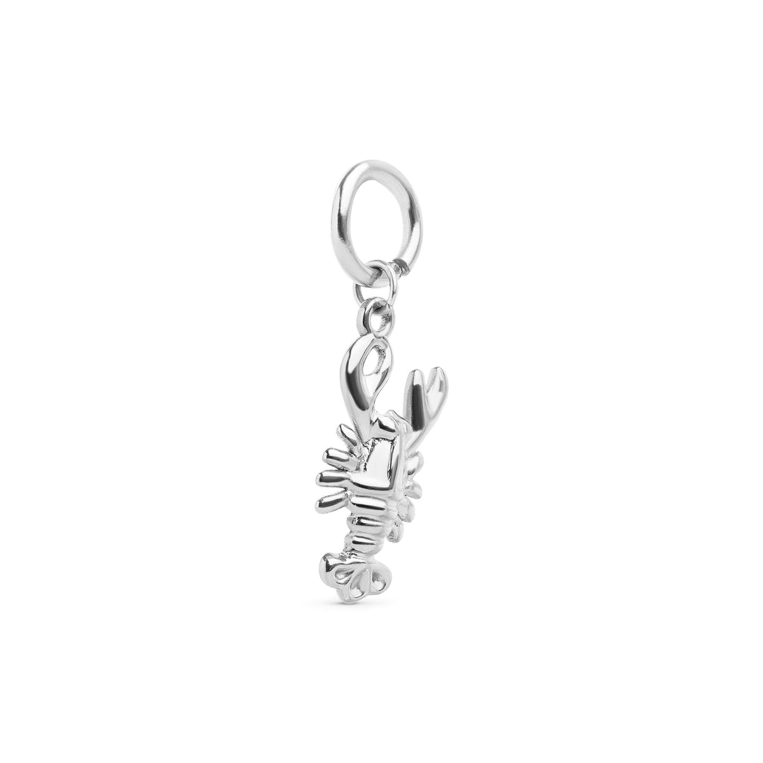 Cara - Charm de langosta en acero inoxidable
