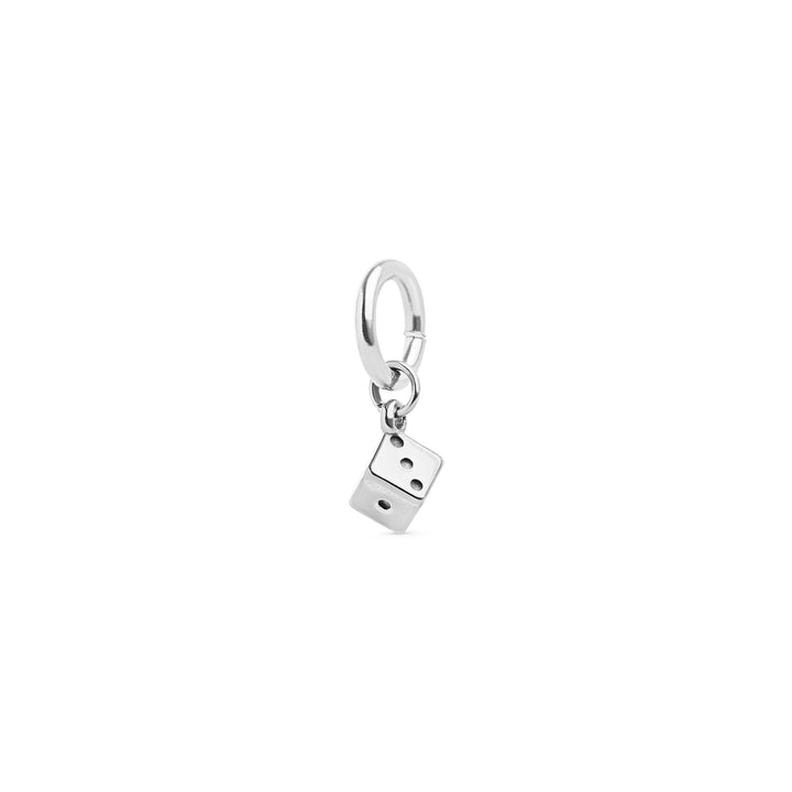 Lainey - Dado Charm de Acero Inoxidable
