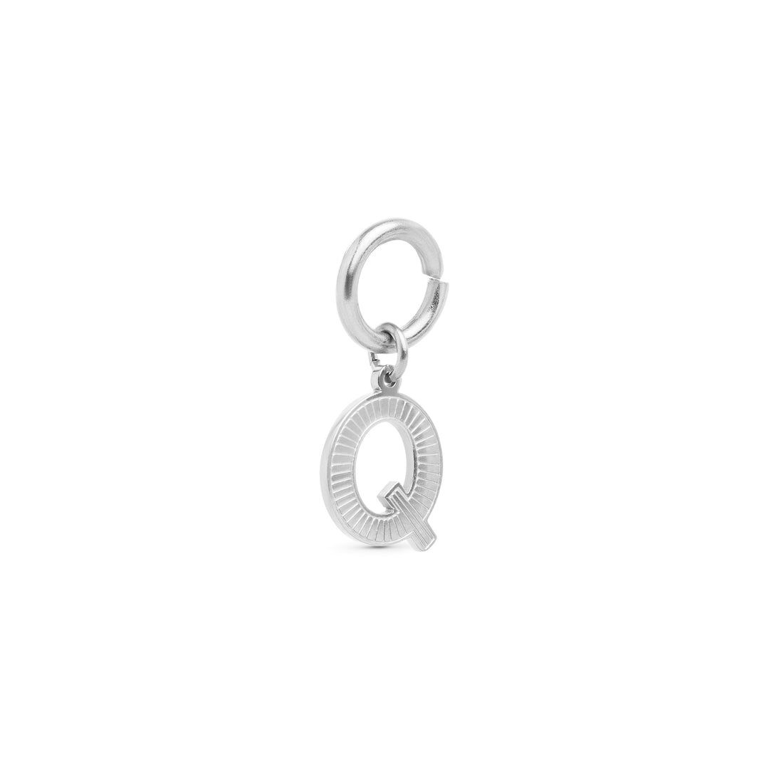 Sanya - Initital Charm Silver Stainless Steel