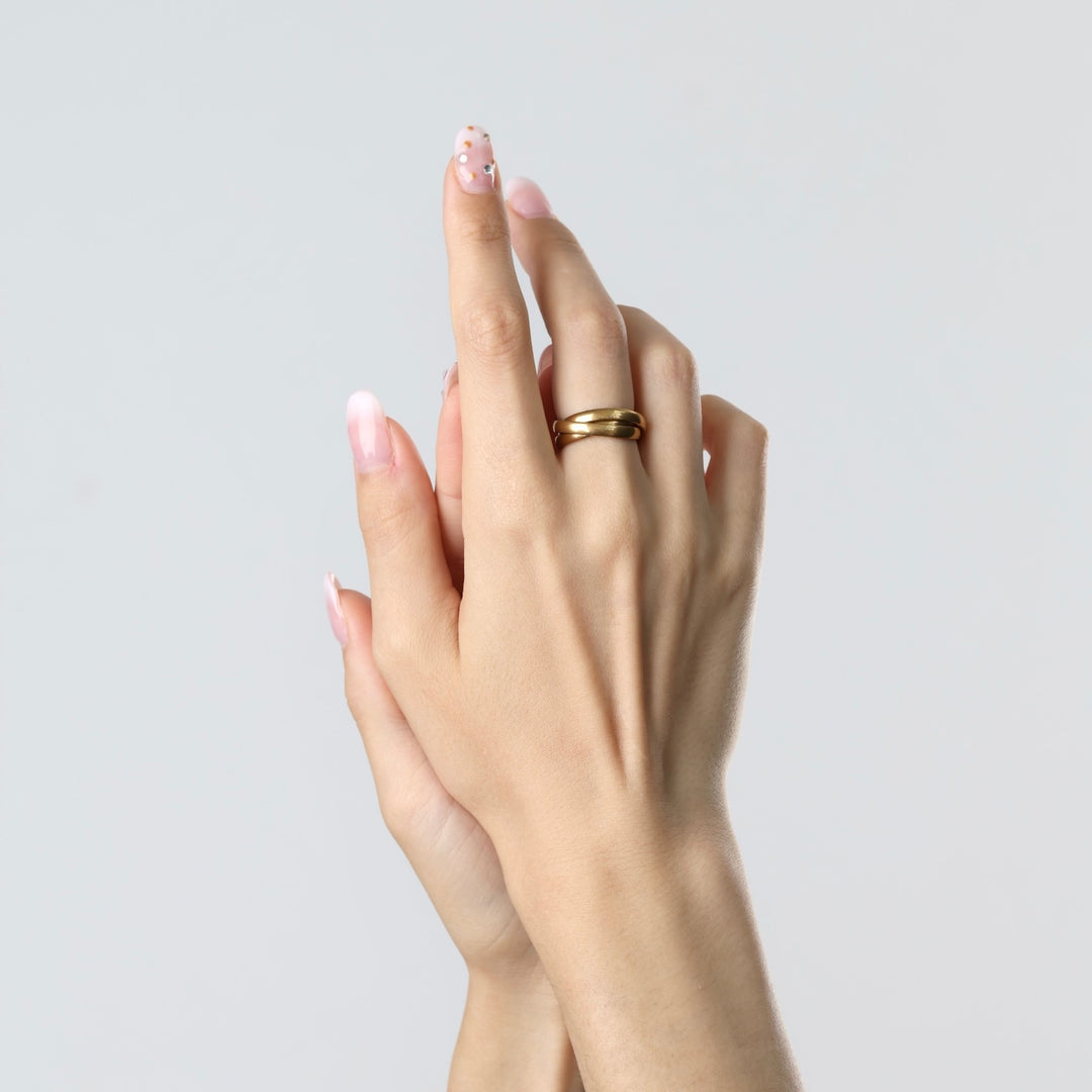 Alvy - Anillo Twist de Acero Inoxidable