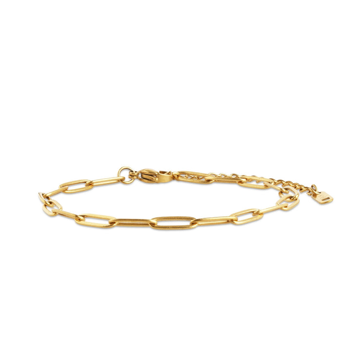 Eira – link chain bracelet in stainless steel, gold | Timi of Sweden