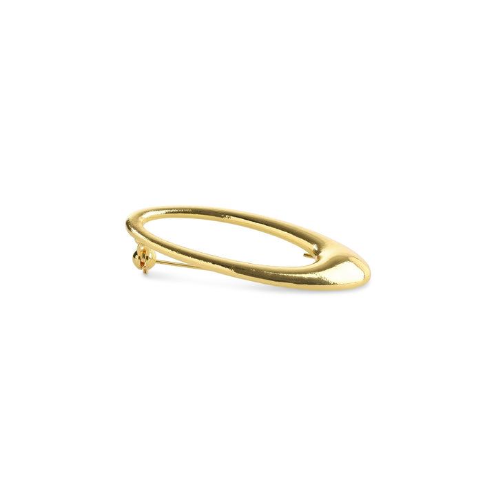 Illiona – sleek brooch, gold | Timi of Sweden